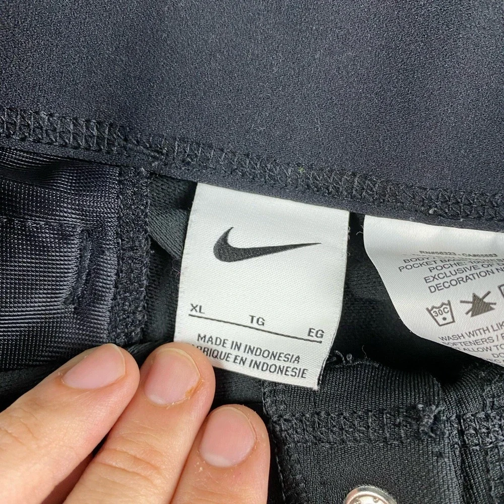 Nike Softball Pants Youth XL Black Athletic Button Flat‎ Front